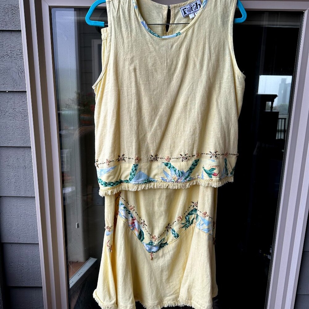 Lovely resort-party two-piece with embellishments